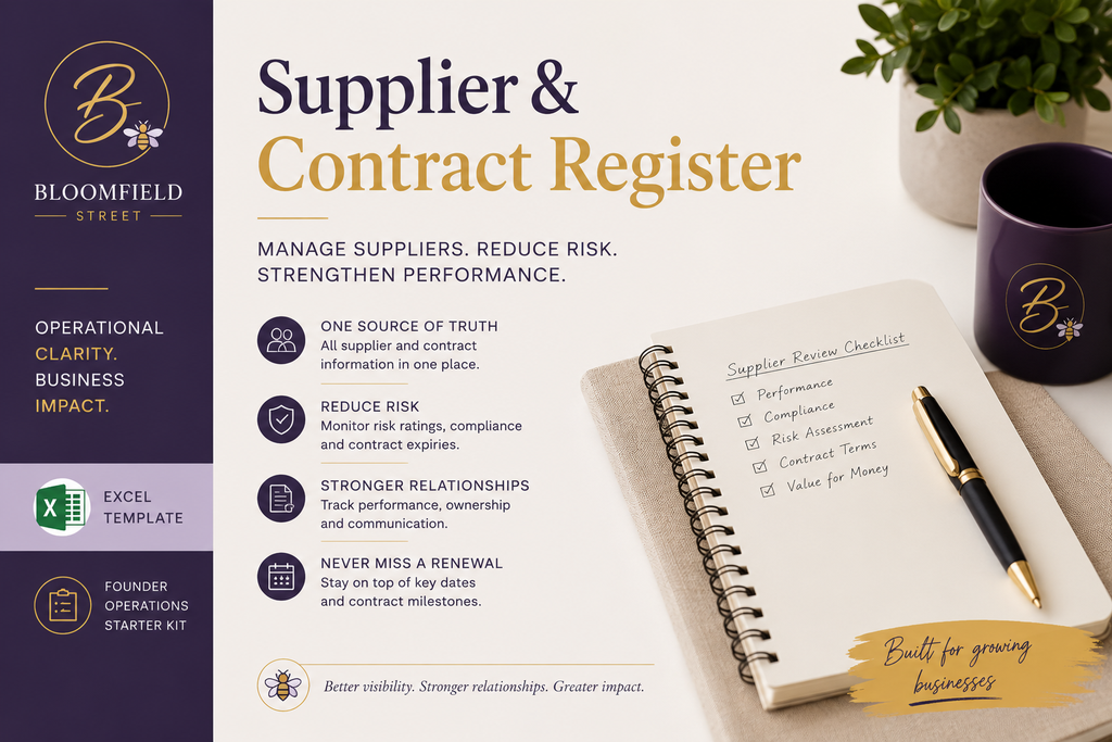 Supplier & Contract Register